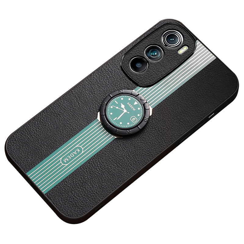 KADEM Anti-fall Shell for Motorola Edge 30 5G PU Leather+Acrylic+TPU Phone Case Supports Magnetic Car Holder KADEM Anti-fall Shell for Motorola Edge 30 5G PU Leather+Acrylic+TPU Phone Case Supports Magnetic Car Holder